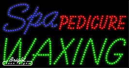Spa Pedicure Waxing LED Sign