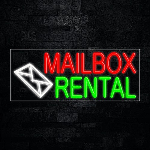 Mailbox Rental Flex-Led Sign