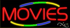 Movies Business Neon Sign