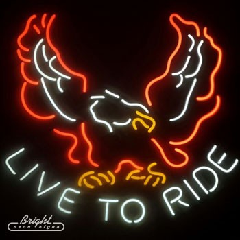 Live to Ride Neon Sign