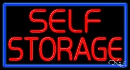 Self Storage Business Neon Sign