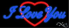 I Love You Logo Neon Sign