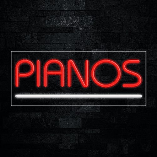 Pianos Flex-Led Sign