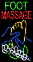 Foot Massage LED Sign
