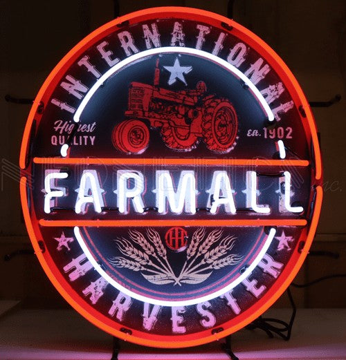IH Farmall Tractor Neon Sign