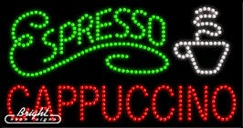 Espresso Cappuccino LED Sign
