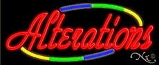 Alterations Business Neon Sign