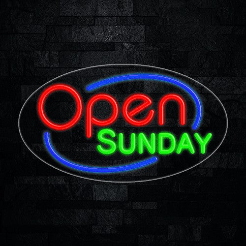 Open Sunday Flex-Led Sign