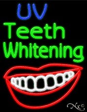 VU Teeth Whitening Business Neon Sign