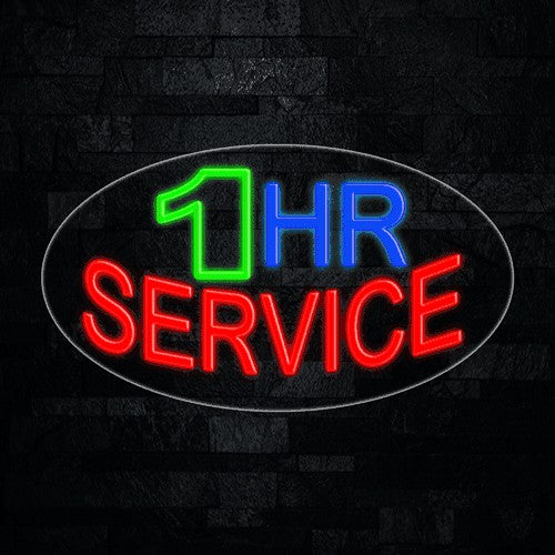 1 Hr Service Flex-Led Sign