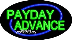 Payday Advance Flashing Neon Sign