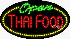 Thai Food Open LED Sign
