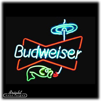 Budweiser Fishing Neon Sign