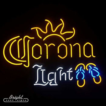 Corona Light Sandals Neon Beer Sign
