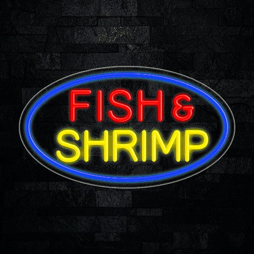 Fish & Shrimp Flex-Led Sign