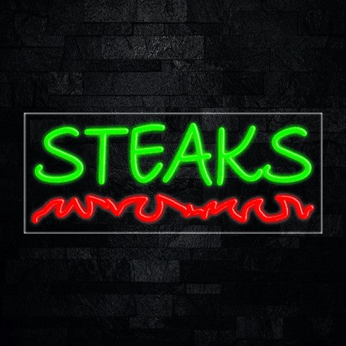 Steaks Flex-Led Sign