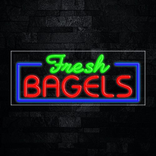 Fresh Bagels Flex-Led Sign