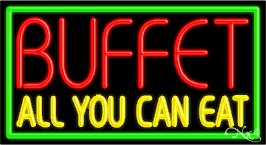 Buffet All You Can Eat Business Neon Sign