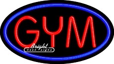 GYM Flashing Neon Sign
