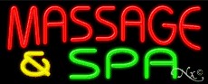 Massage & Spa Business Neon Sign