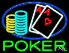 Poker Business Neon Sign