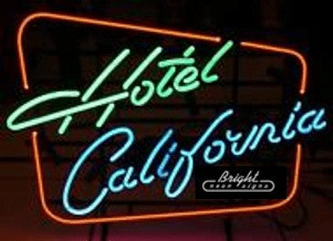 Hotel California Neon Sign