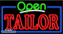 Tailor Open Neon Sign