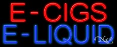 E-Cigs E-Liquid Business Neon Sign