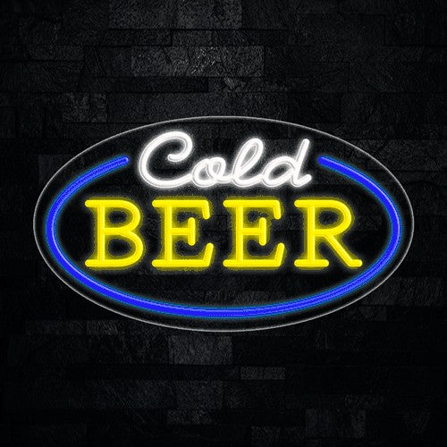 Cold Beer Flex-Led Sign
