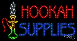 Hookah Supplies LED Sign