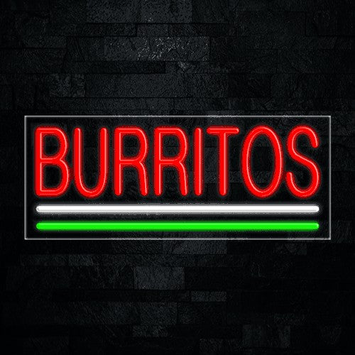 Burritos Flex-Led Sign