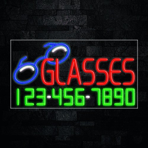 Glasses Flex-Led Sign