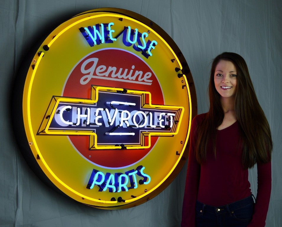 We Use Genuine Chevrolet Parts Neon Signs
