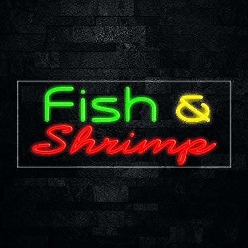 Fish & Shrimp Flex-Led Sign