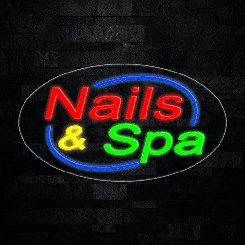 Nails & Spa Flex-Led Sign