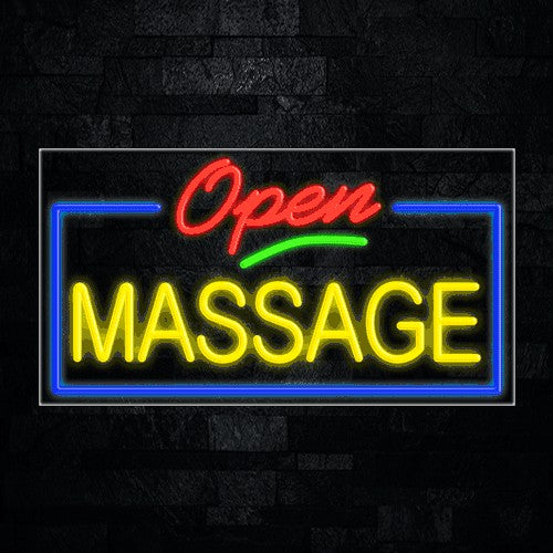 Open Massage Flex-Led Sign