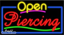 Piercing Open Neon Sign