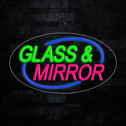 Glass & Mirror Flex-Led Sign
