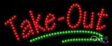 Take Out LED Sign