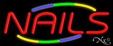 Nails Business Neon Sign