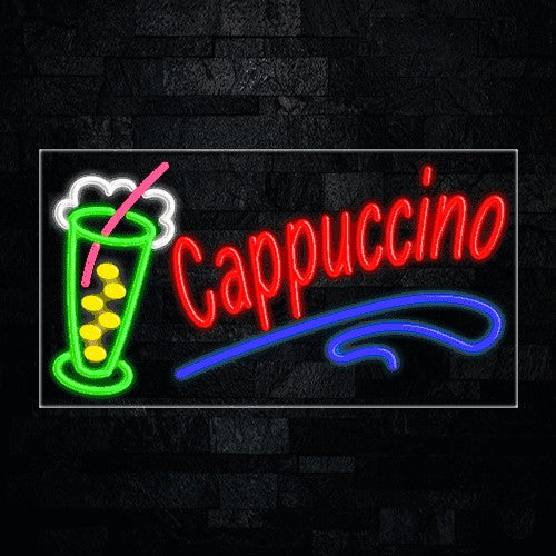 Cappuccino (ice cup) Flex-Led Sign