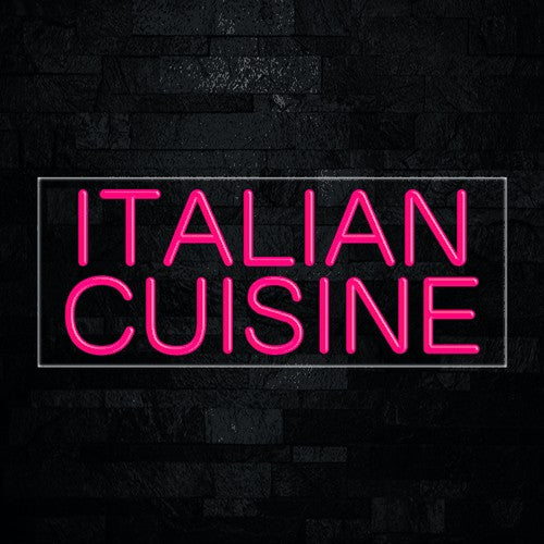 Italian Cuisine Flex-Led Sign