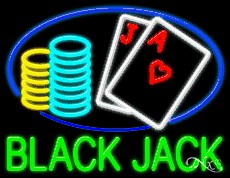 Black Jack Business Neon Sign
