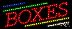 Boxes LED Sign