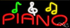 Piano Business Neon Sign