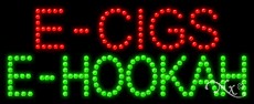 E-Cigs E-Hookah LED Sign