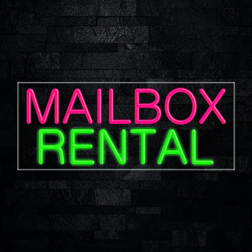 mailbox Rental Flex-Led Sign