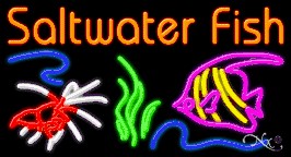 Saltwater Fish Business Neon Sign