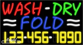 Wash Dry Fold Neon w/Phone #