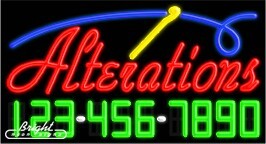 Alterations Neon w/Phone #